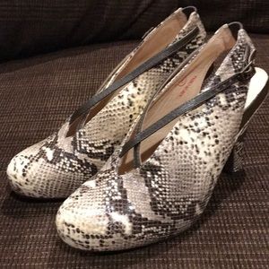 FarylRobin Snake Slingback size 7
